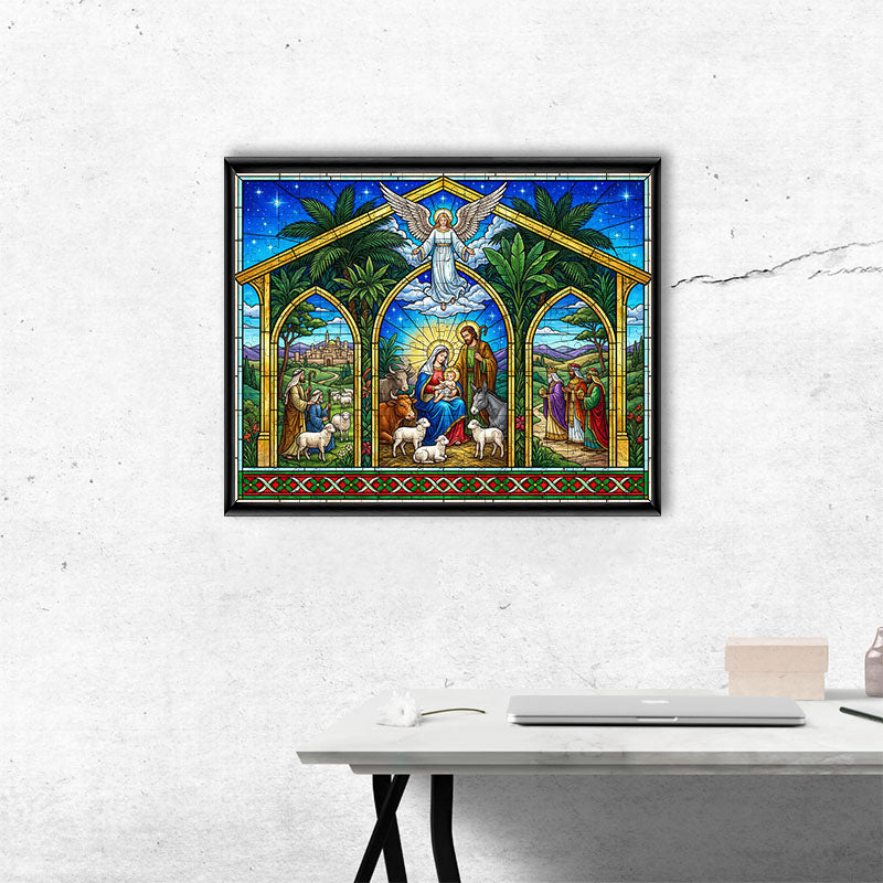 Nativity Light - Wooden Jigsaw Puzzle