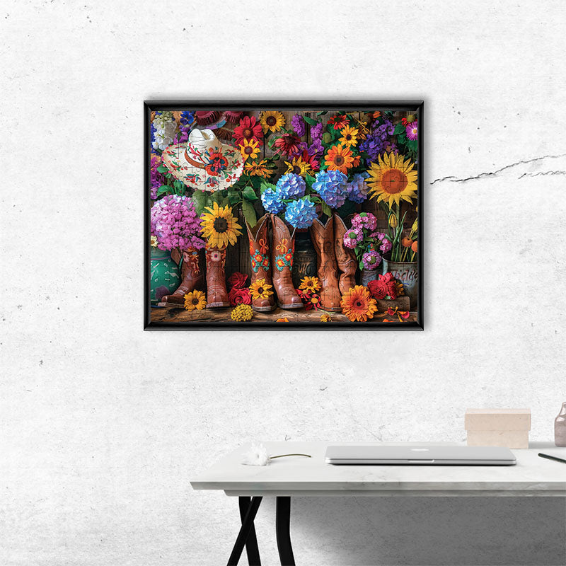 Boho Boots - Wooden Jigsaw Puzzle