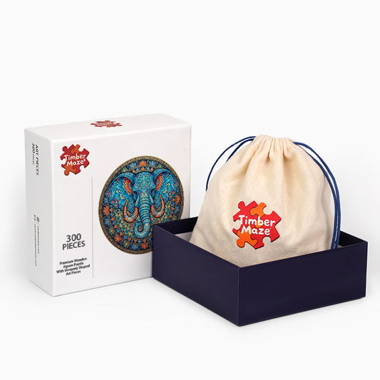 Sacred Elephant - Wooden Jigsaw Puzzle