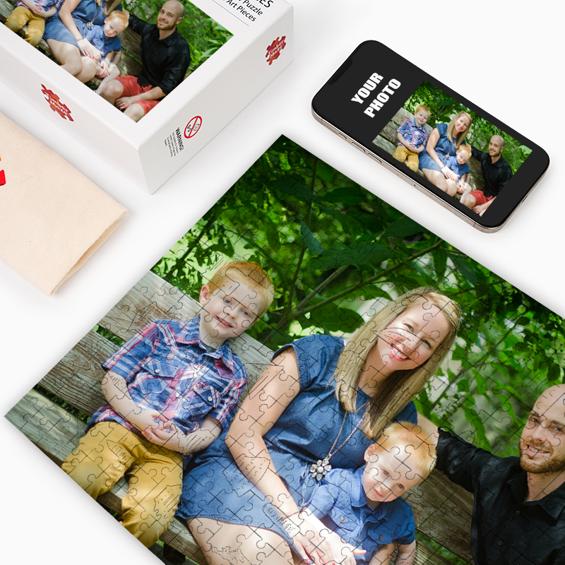 Personalized Photo Happy Family Wooden Puzzles