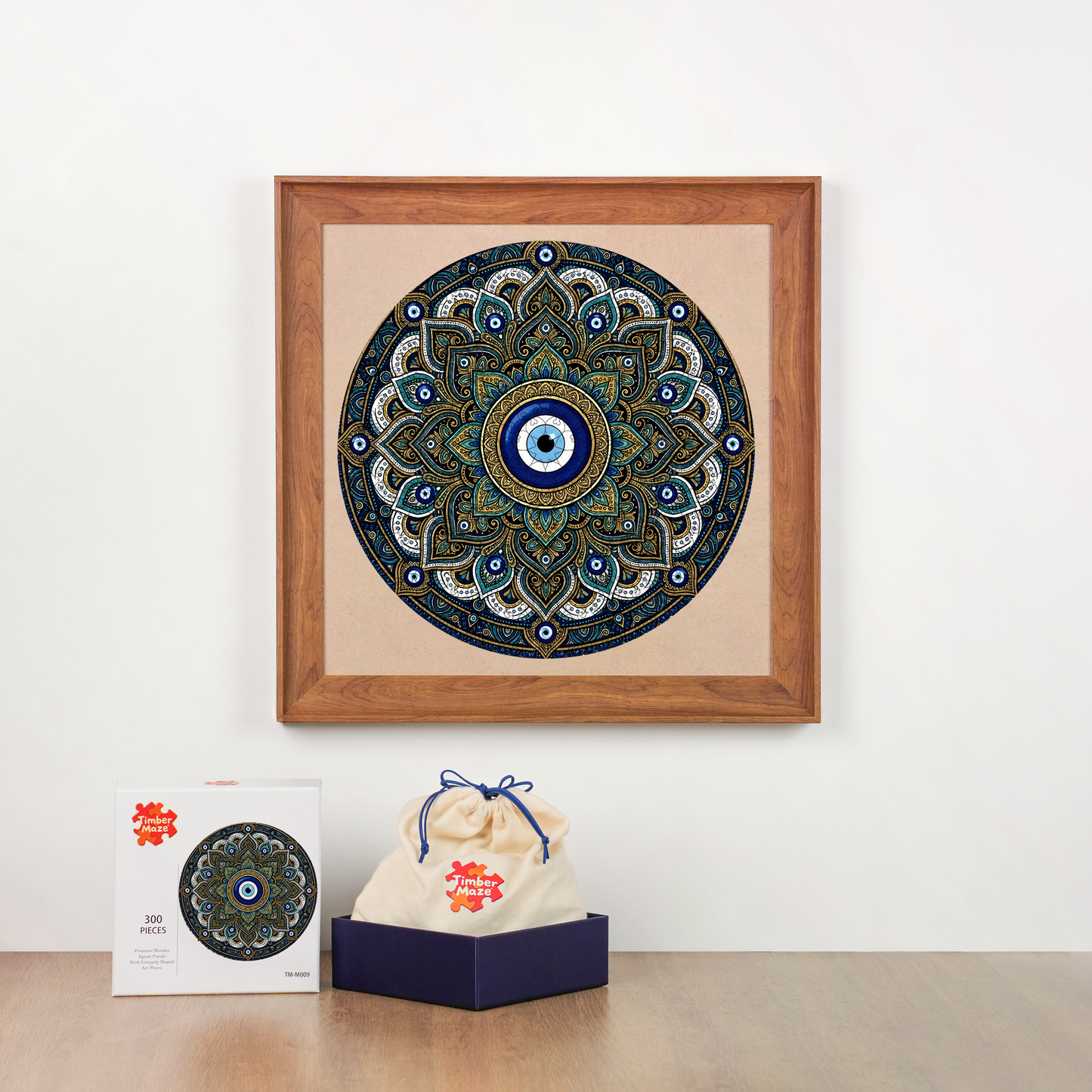 Sacred Eye of Protection - Wooden Jigsaw Puzzle