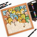 Little Dragon - Wooden Coloring Puzzle