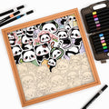 Panda II - Wooden Coloring Puzzle