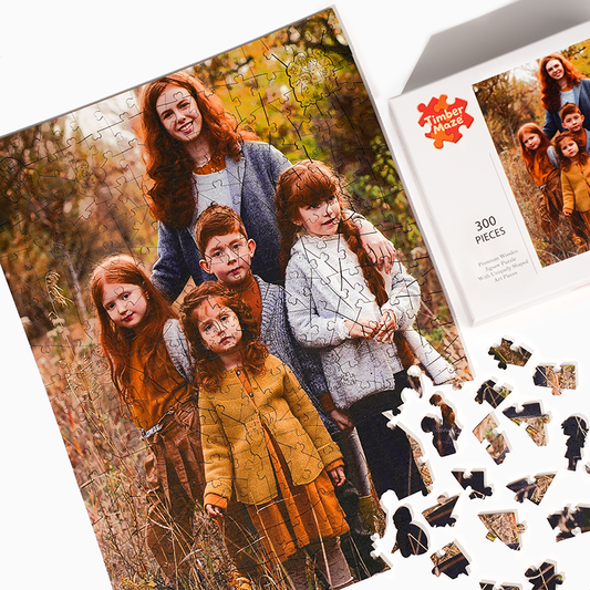 Personalized Photo Family Theme Wooden Puzzles