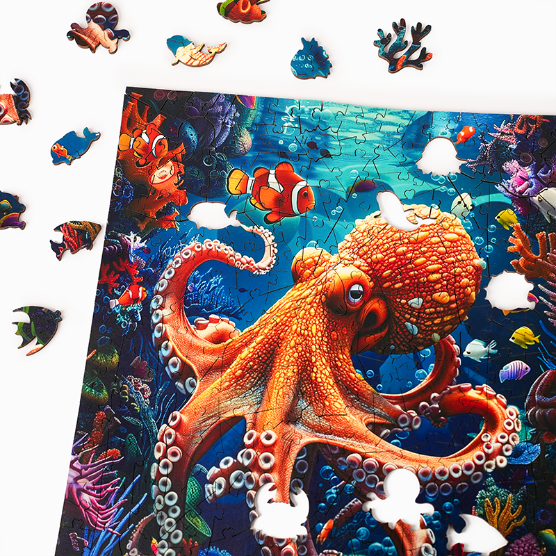 Ocean Life Symphony - Wooden Jigsaw Puzzle