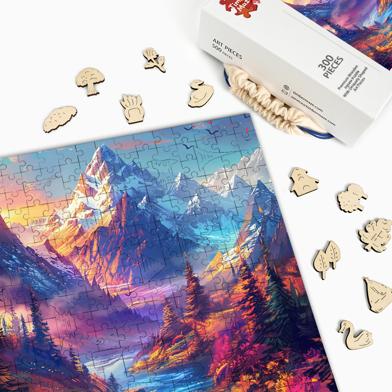 Nature's Palette - Wooden Jigsaw Puzzle