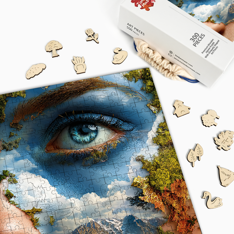 Earth's Gaze - Wooden Jigsaw Puzzle