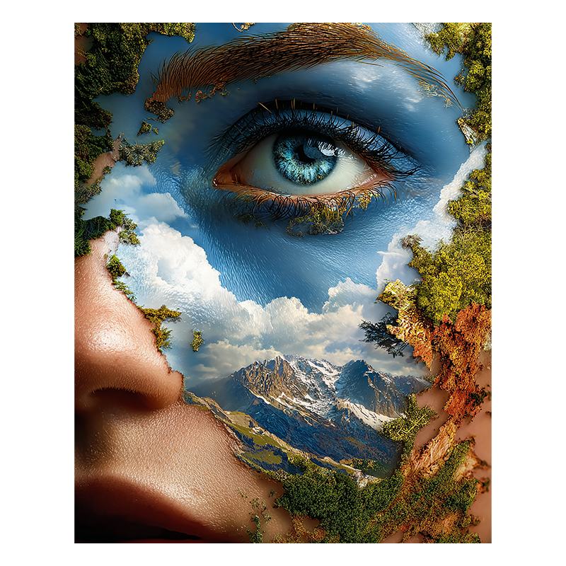 Earth's Gaze - Wooden Jigsaw Puzzle
