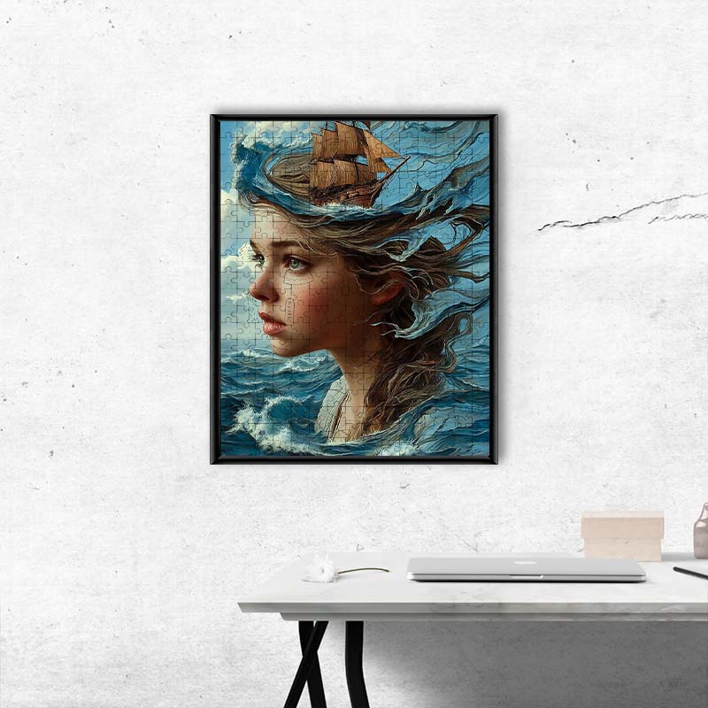 Seascape Siren - Wooden Jigsaw Puzzle