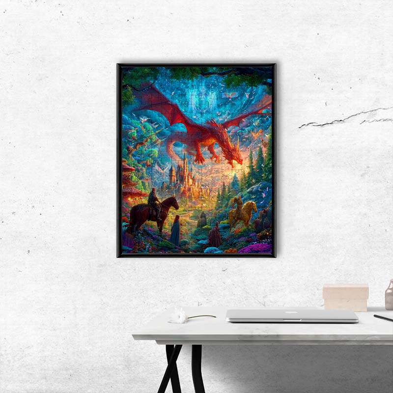 Celestial Dragon - Wooden Jigsaw Puzzle