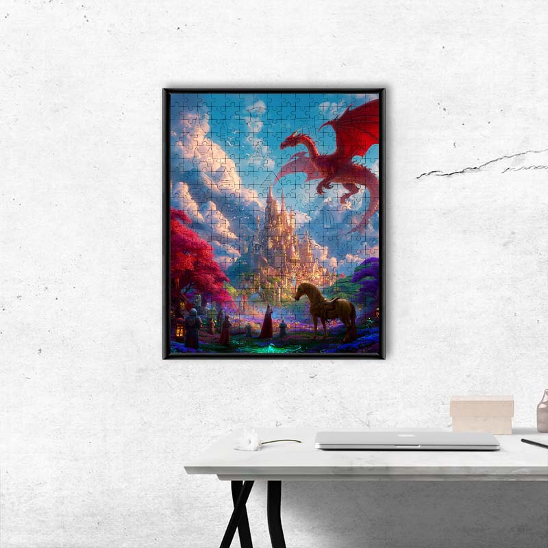 Dragon's Castle - Wooden Jigsaw Puzzle