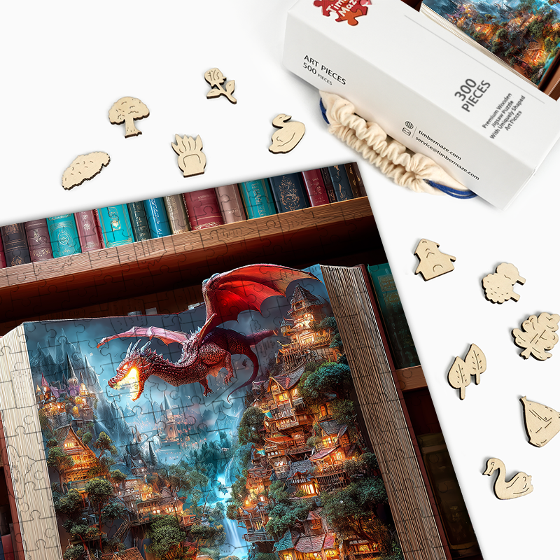 Dragon's Lair - Wooden Jigsaw Puzzle