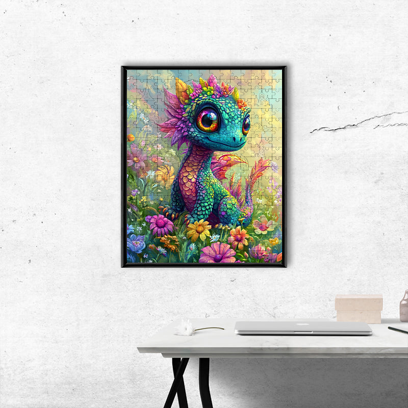 Bloom Dragon - Wooden Jigsaw Puzzle