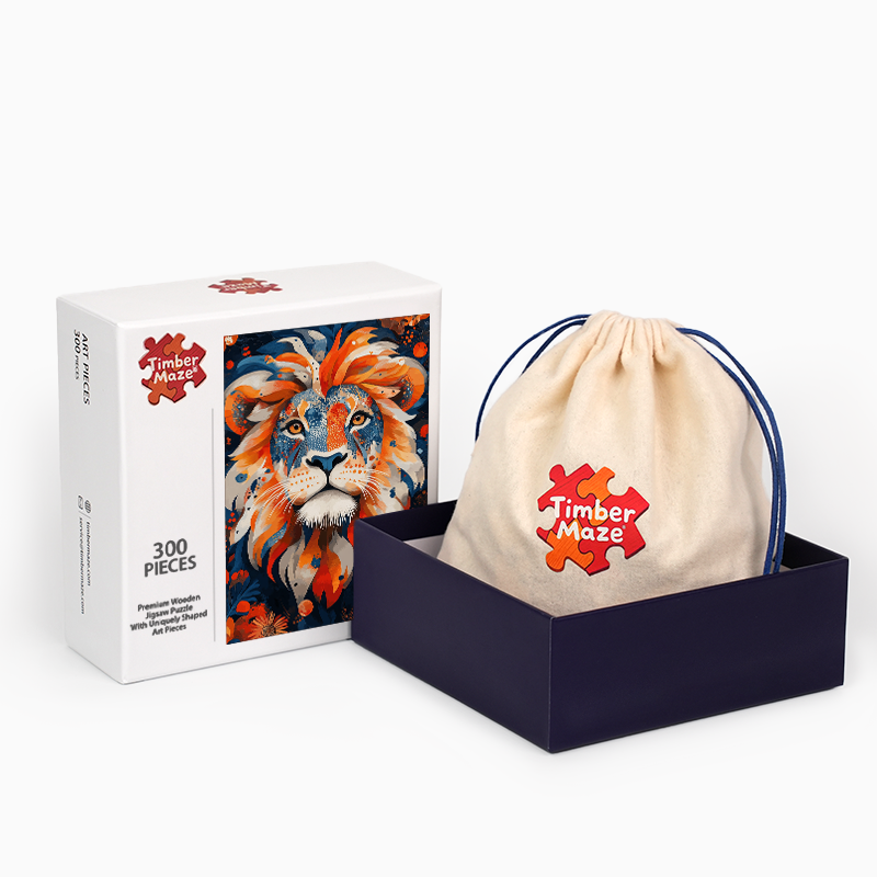 Brave Heart Lion - Wooden Jigsaw Puzzle