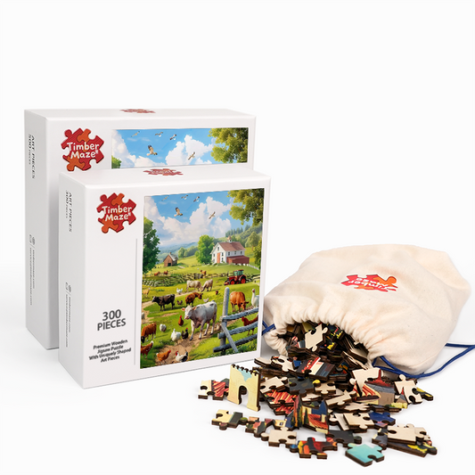 Farm Freedom - Wooden Jigsaw Puzzle
