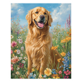 Golden Retriever In The Sun - Wooden Jigsaw Puzzle