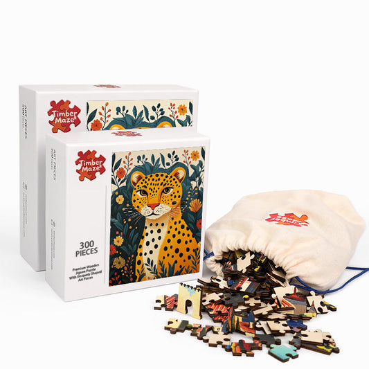 Jungle Leopard - Wooden Jigsaw Puzzle