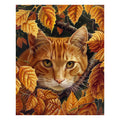 Leaves & Cat - Wooden Jigsaw Puzzle