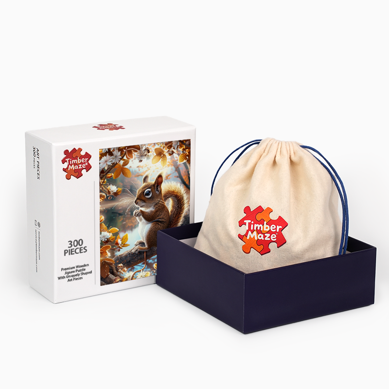 A Squirrel's Moment - Wooden Jigsaw Puzzle
