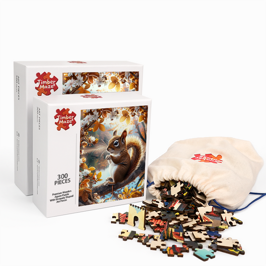 A Squirrel's Moment - Wooden Jigsaw Puzzle