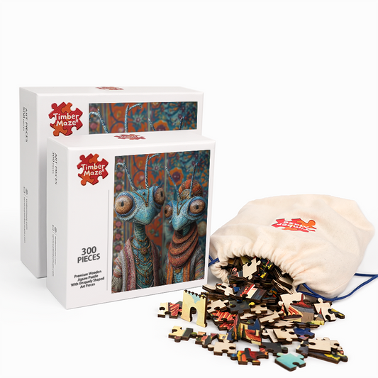 Alien Nobles - Wooden Jigsaw Puzzle