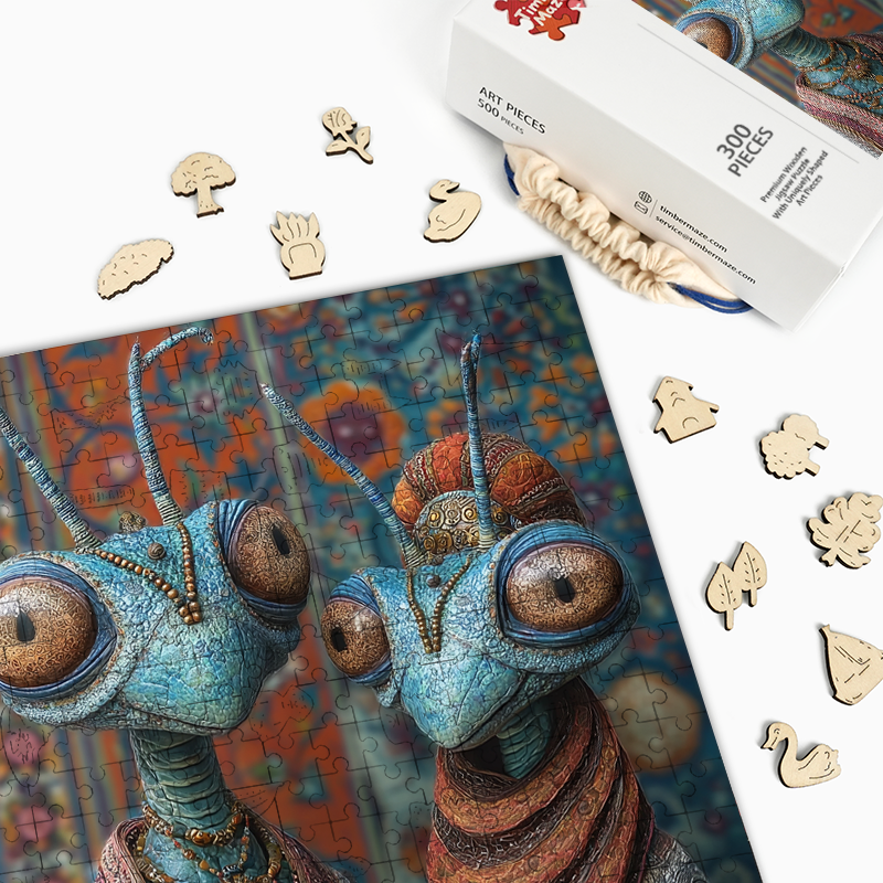 Alien Nobles - Wooden Jigsaw Puzzle