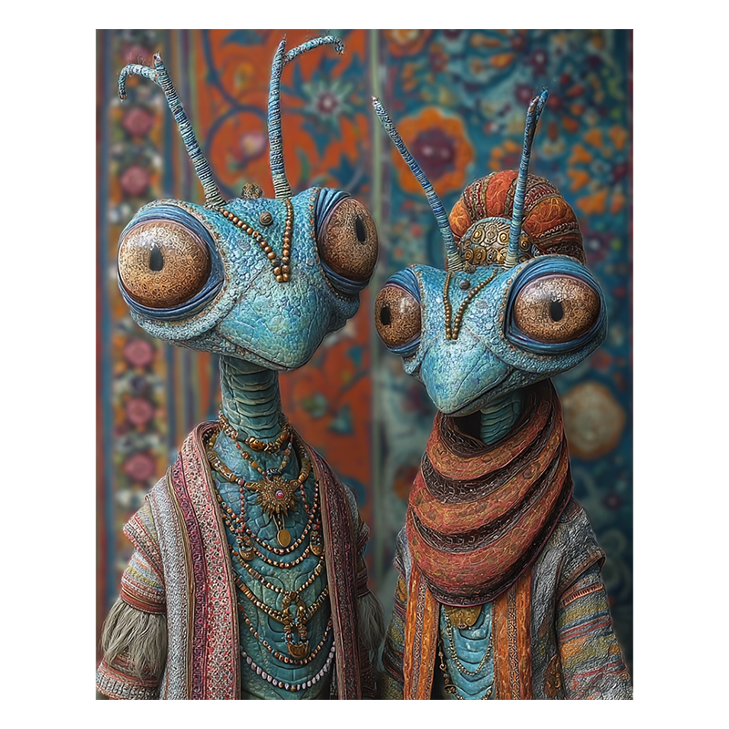 Alien Nobles - Wooden Jigsaw Puzzle