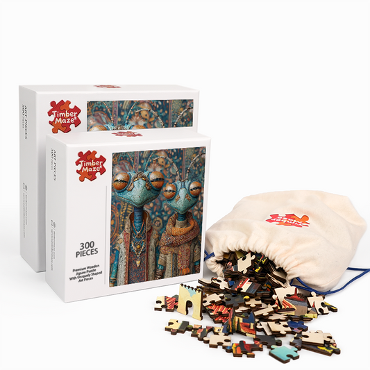 Alien Warriors - Wooden Jigsaw Puzzle