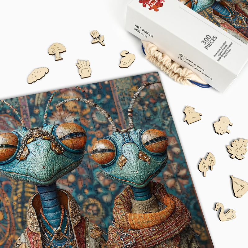 Alien Warriors - Wooden Jigsaw Puzzle