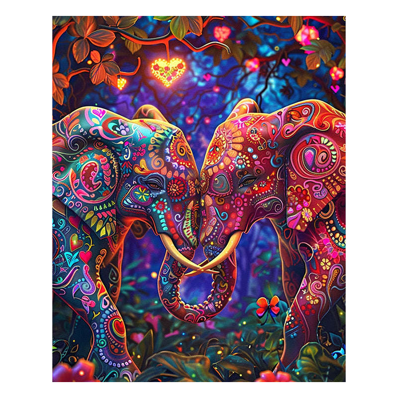 Enchanted Elephants - Wooden Jigsaw Puzzle