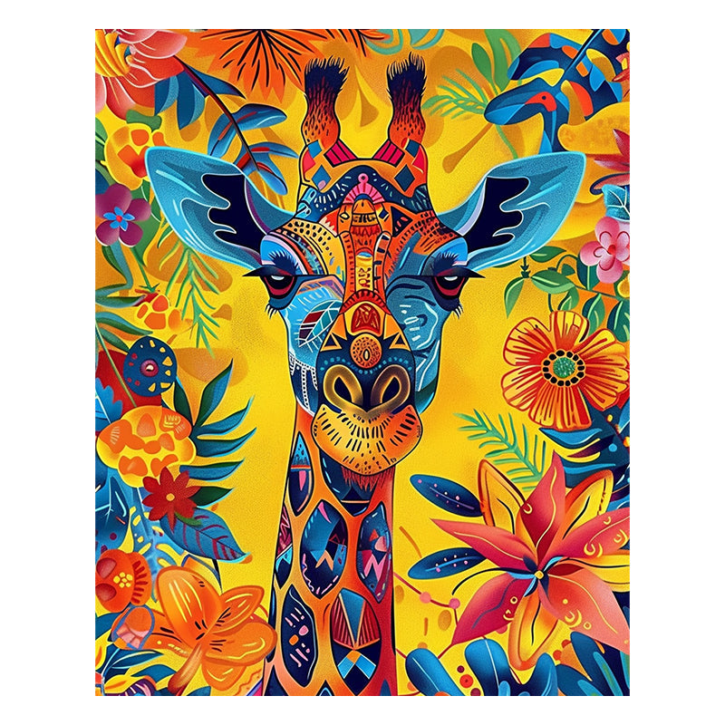 Giraffe Mosaic - Wooden Jigsaw Puzzle