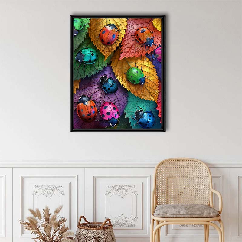 Leaf Ladybugs - Wooden Jigsaw Puzzle