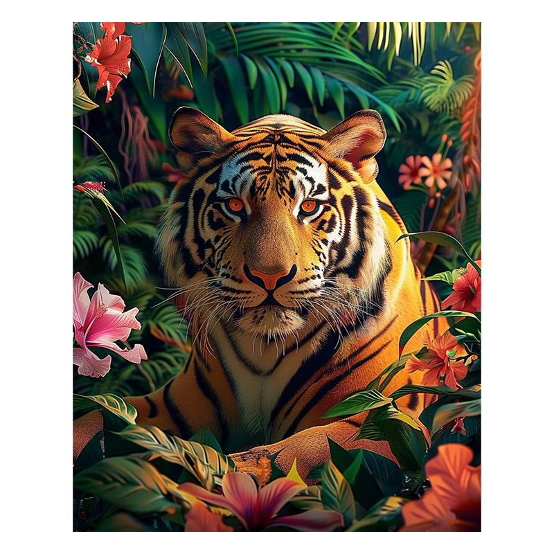 Tiger in Jungle - Wooden Jigsaw Puzzle