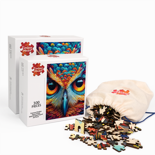 Cosmic Owl - Wooden Jigsaw Puzzle