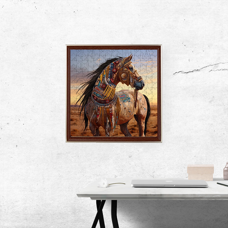 Adorned Steed - Wooden Jigsaw Puzzle