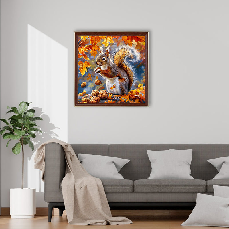 Autumn Squirrel - Wooden Jigsaw Puzzle