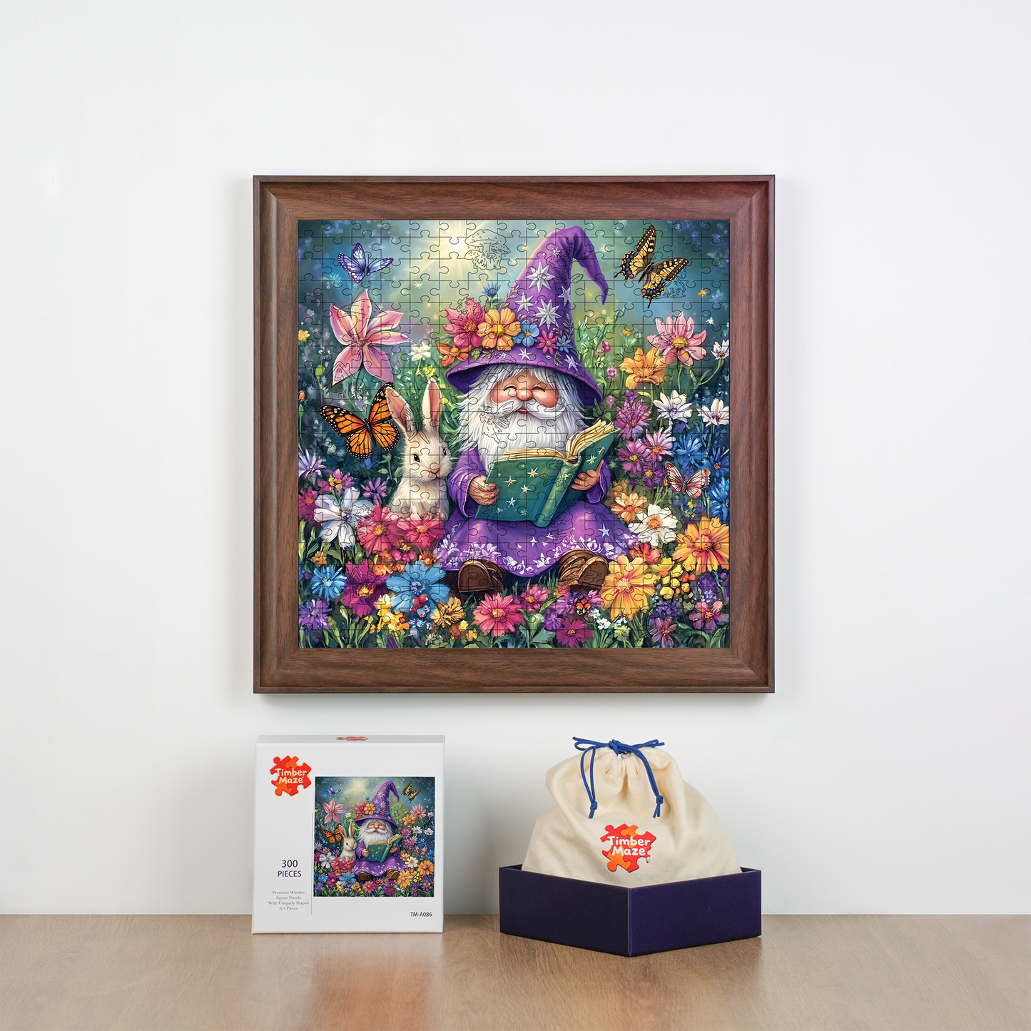 Gnome Garden - Wooden Jigsaw Puzzle