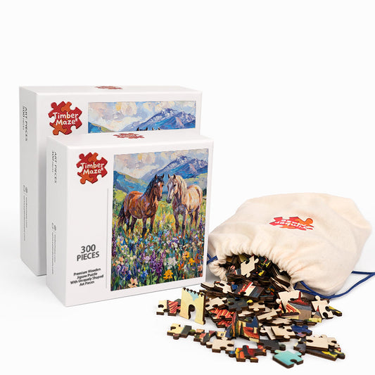 Moonlit Angel - Wooden Jigsaw Puzzle