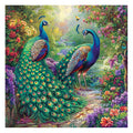 Peacock Garden - Wooden Jigsaw Puzzle