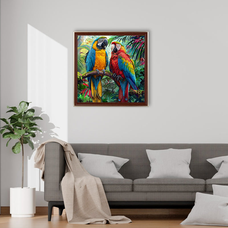 Rainbow Macaws - Wooden Jigsaw Puzzle