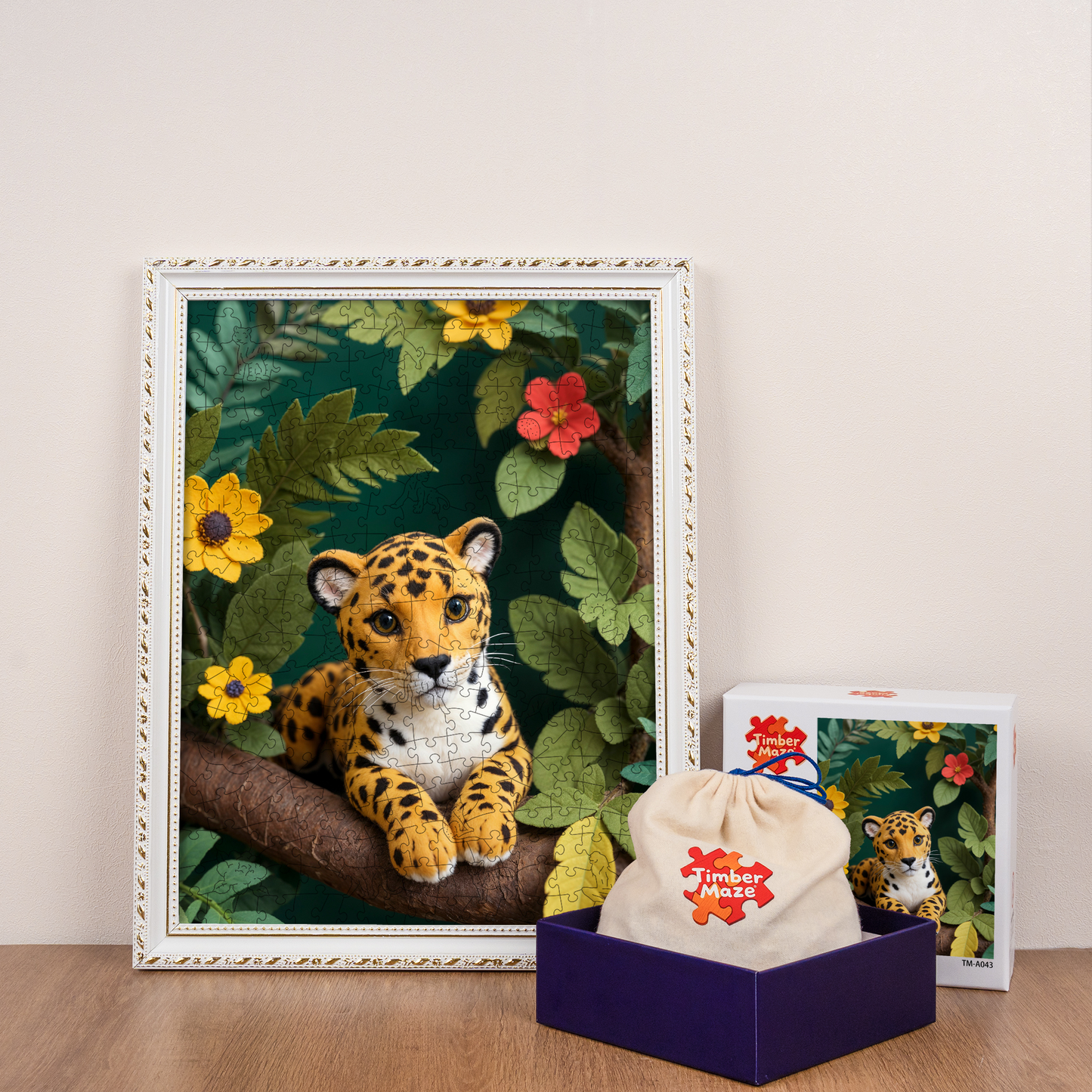 Leopard Branch - Wooden Jigsaw Puzzle