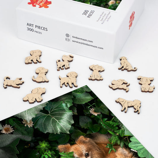Pomeranian Duo - Wooden Jigsaw Puzzle