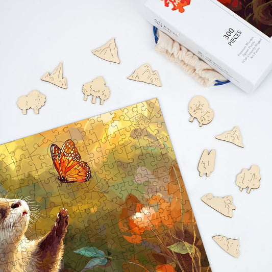 Curious Otter - Wooden Jigsaw Puzzle