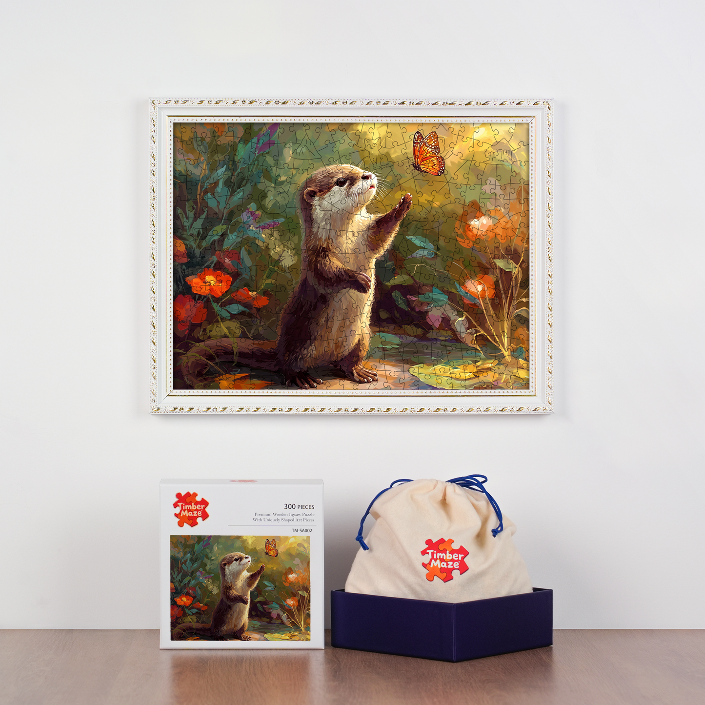 Curious Otter - Wooden Jigsaw Puzzle