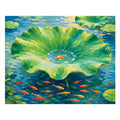 Fish on Lotus Leaf - Wooden Jigsaw Puzzle
