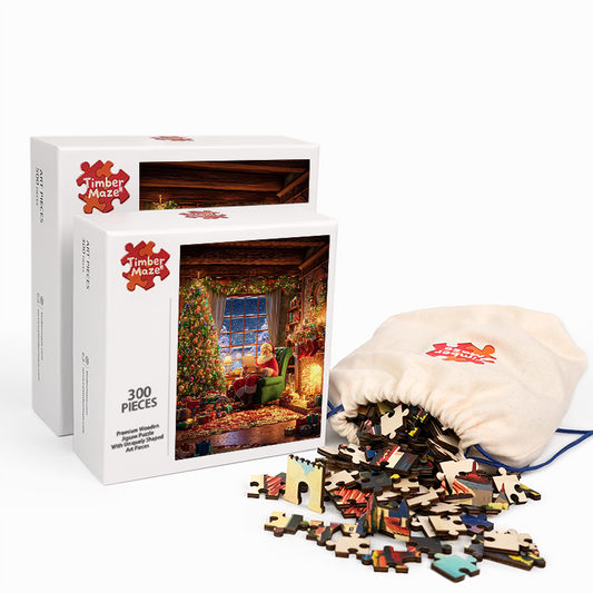 Santa's Study - Wooden Jigsaw Puzzle
