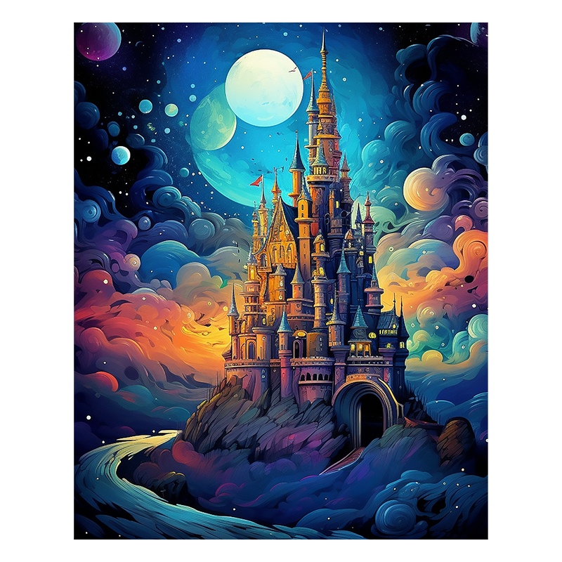 Lunar Fantasy Palace - Wooden Jigsaw Puzzle