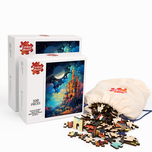 Starry Castle - Wooden Jigsaw Puzzle