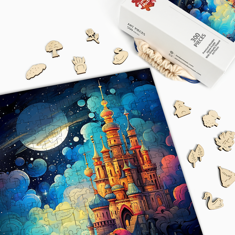 Starry Castle - Wooden Jigsaw Puzzle