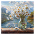 Mountain Daisies - Wooden Jigsaw Puzzle